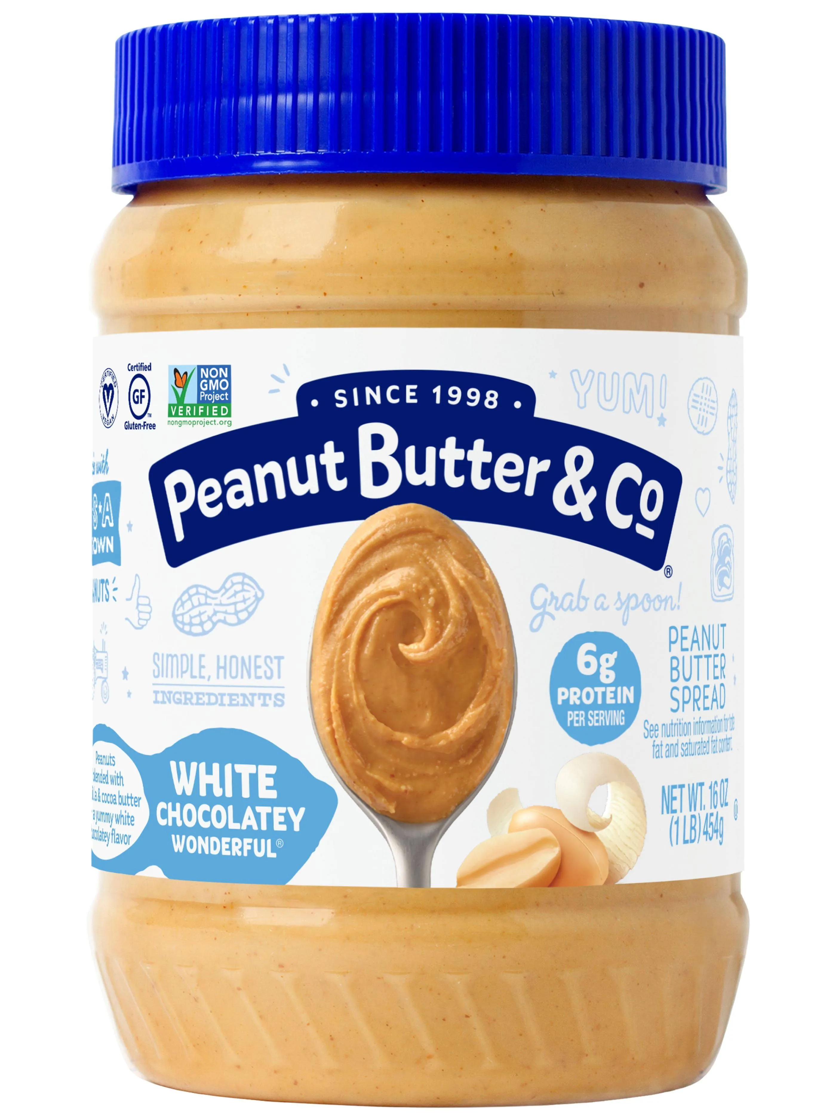 Peanut Butter & Co Peanut Butter Spread, White Chocolatey Wonderful - 16 oz