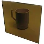 1/8" (3mm) Dark Tinted Bronze 12"x12" Translucent Smoke Acrylic Plexiglass 0.118" Thick #2370 Sheet AZM