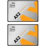 TEAMGROUP AX2 1TB 2 Pack 3D NAND TLC 2.5 Inch SATA III Internal Solid State Drive SSD (Read Speed up to 540 MB/s) Compatible with Laptop & PC Desktop T253A3001T0C1P1