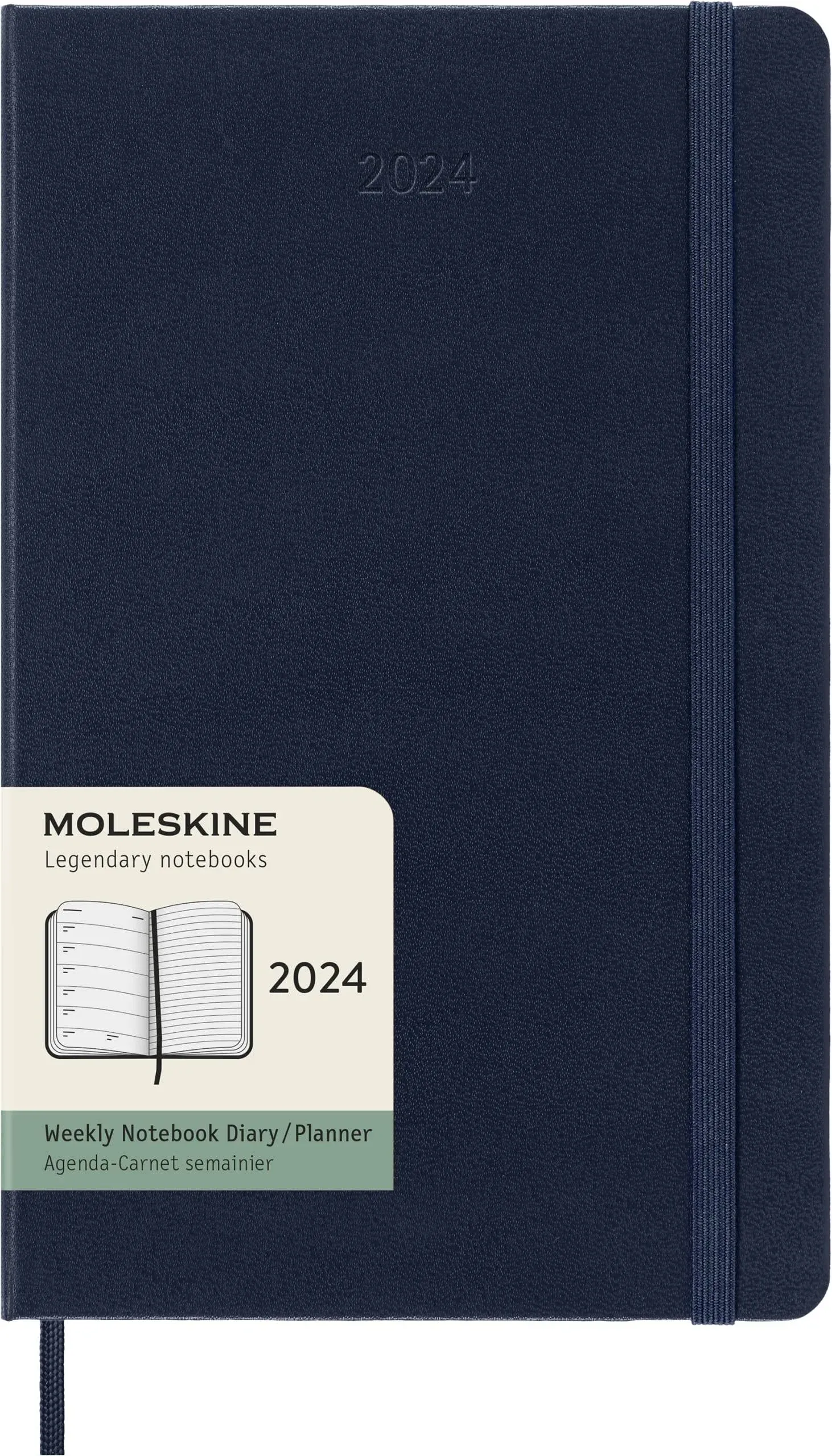 Moleskine Weekly Hardcover Planner - Large 2024 / Sapphire Blue