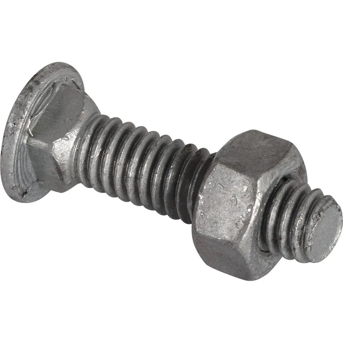 YardGard 5/16 in. Dia. x 1-1/4 in. L Galvanized Steel Carriage Bolt 20 pk