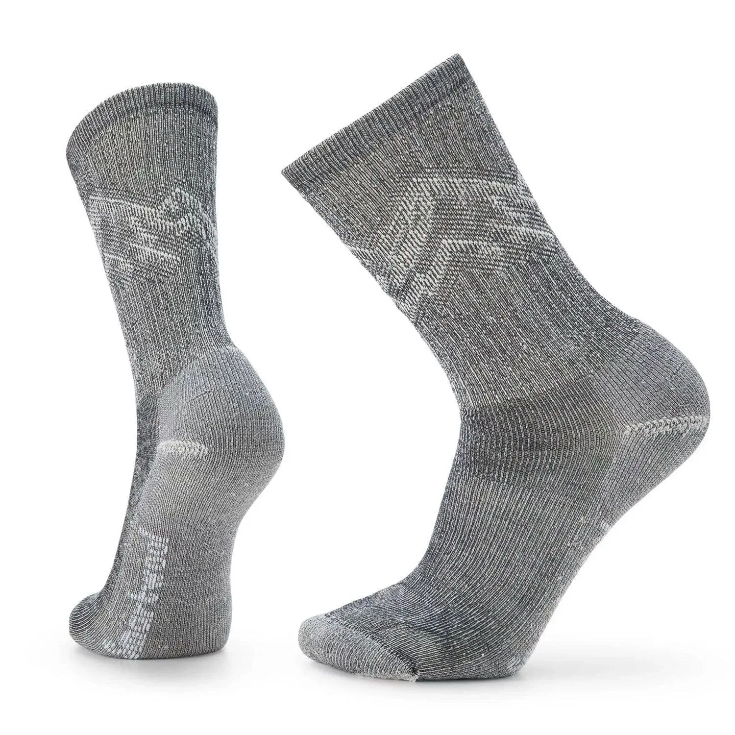 Men's Hike Classic Edition Light Cushion Mountain Pattern Crew Socks