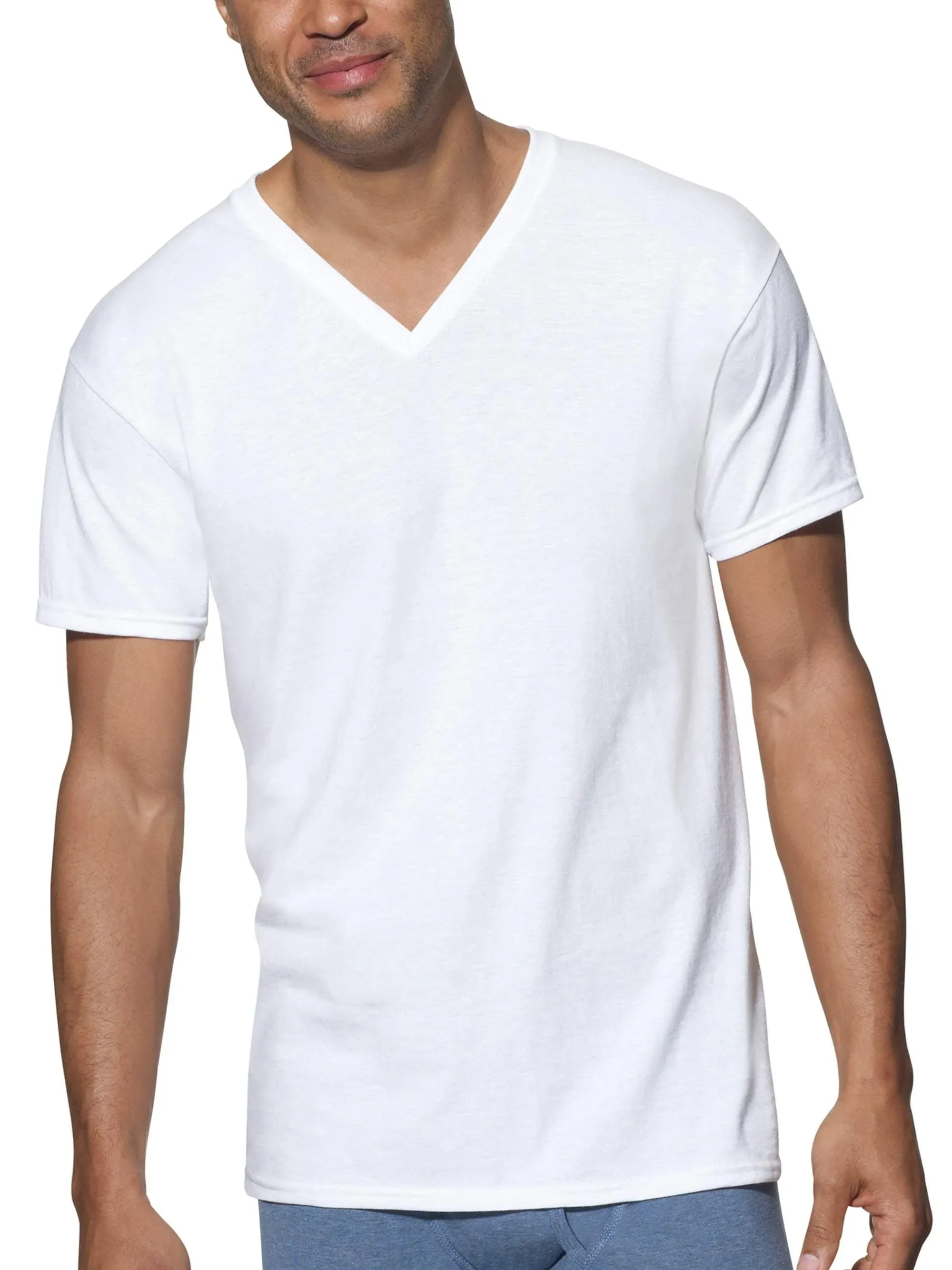 Hanes Men's Comfortsoft V-Neck Tagless Tshirt 3 Pack