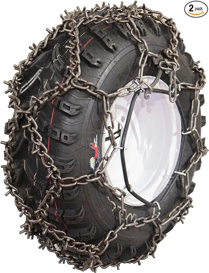 GTN-728 ATV Diamond Studded Tire Chains 26x9-12 26x9-15 26x10-12 26x10-14 26x10.5-14 26x12-10 26x12-12 27x10-10 27x10-11 27x10-12 27x10-15 27x9-10 27x9-11 27x9-12 27x9-15 28x10-14 28x10-15