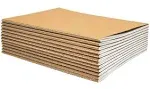 Better Office Products Kraft Notebooks Lined Paper, Bulk Pack 8.3 in x 5.5 in, A5 size, 60 Lined Ivory Pages, 80 GSM, Soft Cover Composition