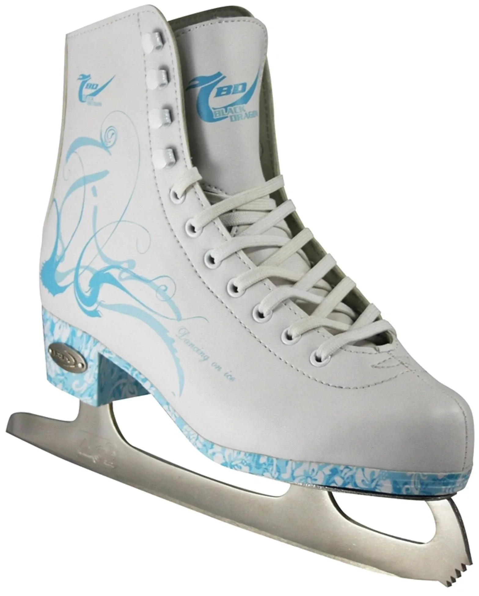 American Athletic Shoe Women's Sumilon Lined Figure Skates with Turquoise Outsole