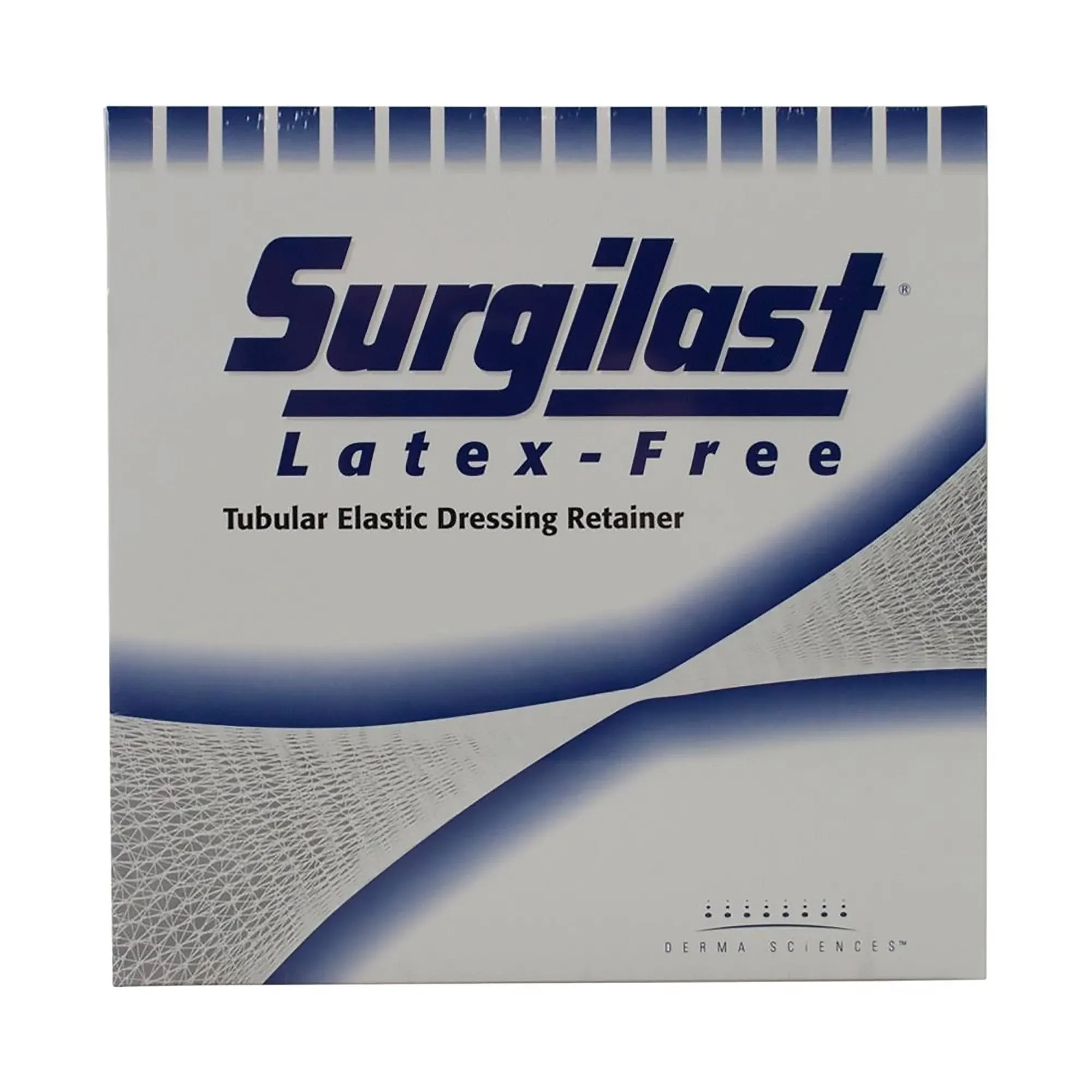 Derma Sciences GLLF2505 Surgilast Tubular Elastic Dressing Retainer, Latex Free, Small Head, Shoulder, Thigh, 25 yd Roll, 13.75" Width, Working Stretch, Size 5