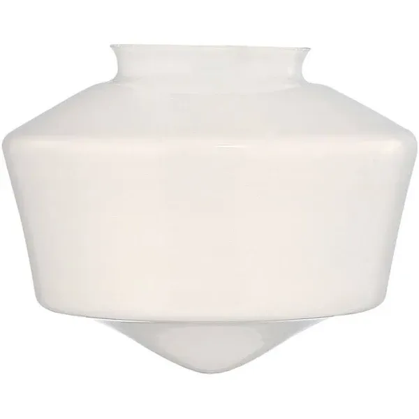 Lighting Opal White Glass Shade - 3-Inch Fitter Opening