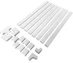 Home Entertainment Cord Cover Kit (#C4050) ~ by Wiremold ~ White, Paintable ,New