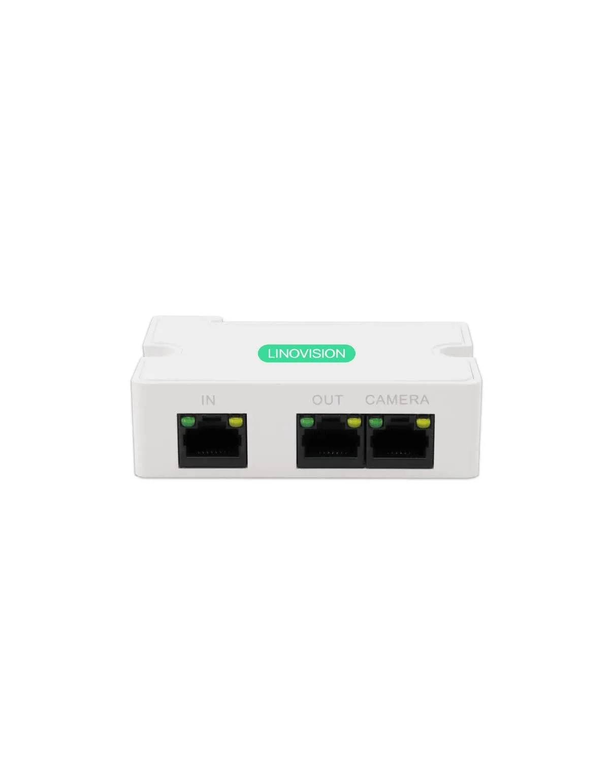 LINOVISION Mini 2 Port POE Extender Up to 1000ft Power Over Ethernet Over Cat5/6 Cable