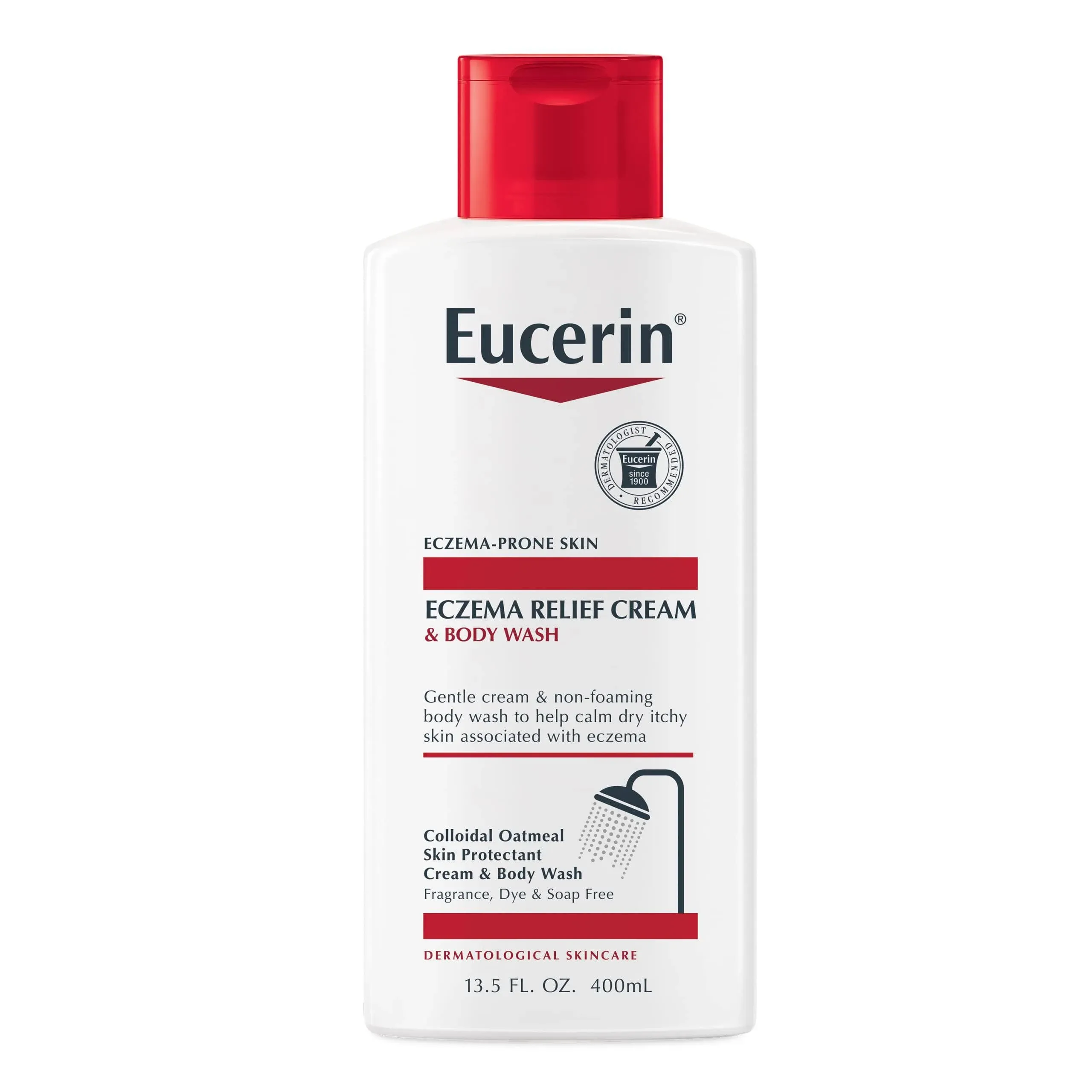 Eucerin Baby Cream Body Wash, Eczema Relief - 13.5 fl oz