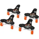 6 In. 165 Lbs. Capacity Furniture Moving Tri-Dolly Set (4-Pack)