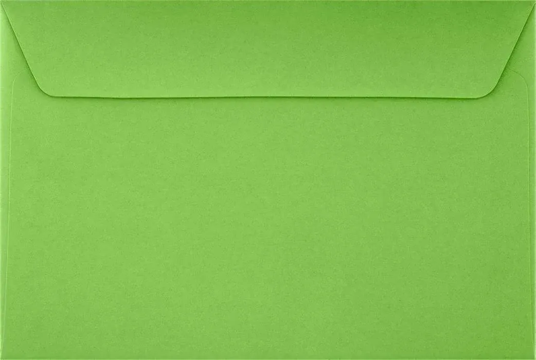 LUXPaper 6 x 9 Booklet Envelopes | Limelight Green | 80lb. Text | 50 Qty