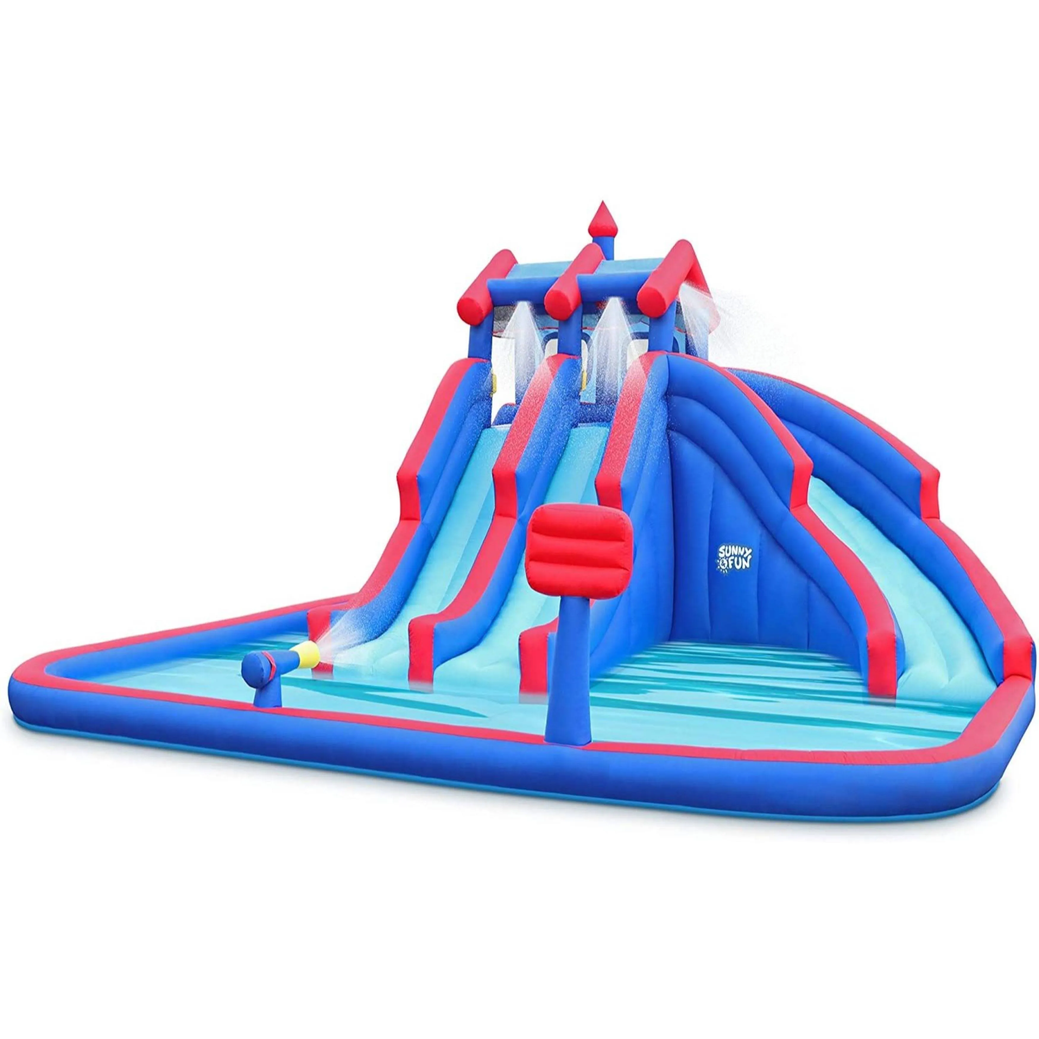 Sunny & Fun Mega Sport Inflatable Triple Slide Water Park