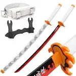 Zisu Bamboo Blade Demon Slayer Sword, About 41 inches, Hashira Pillars & Protagonist Katana, Anime Original Texture