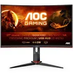 AOC G2 C27G2ZU/BK Full HD 27" 1920 x 1080 0.5 MS HDMI DP VA LED Curved Gaming Monitor (C27G2ZU/BK)