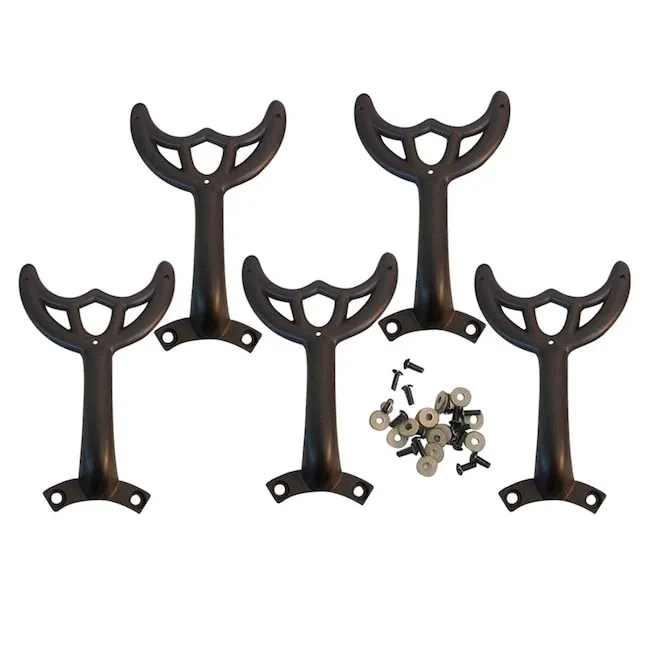 5  Replacement Dark Brown Blade Arms - For 52&#034; Ceiling Fan Harbor Breeze