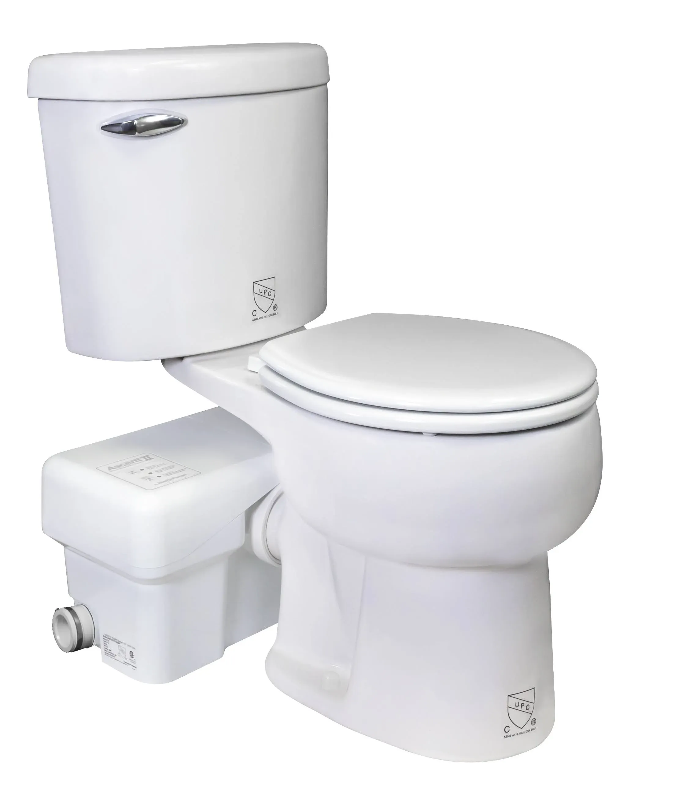 Liberty Pumps Ascent II Complete System Macerator and Round Toilet