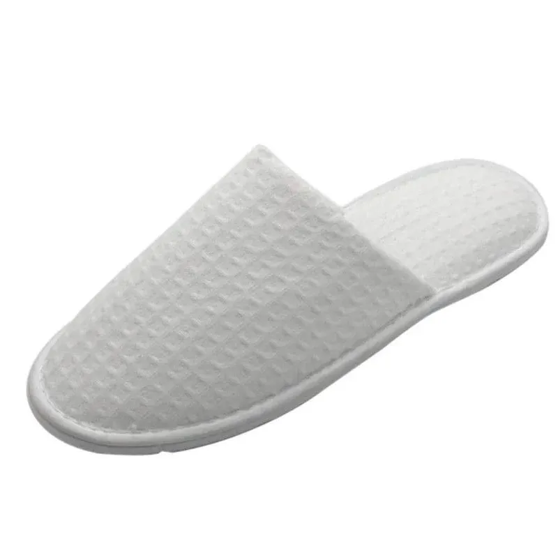 TRAVELWELL Closed Toe Spa Slippers Hotel Unisex for Women and Men 12 Pairs per Case