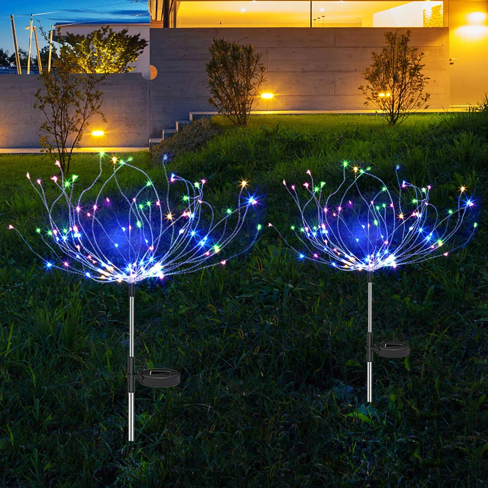 Solar Garden Lights Outdoor Solar Firework Lights DIY Firework Lights IP65 Wat