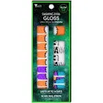 Dashing Diva Women's Gloss Glow in the Dark Gel "Stitches & Stones" Nail Strips