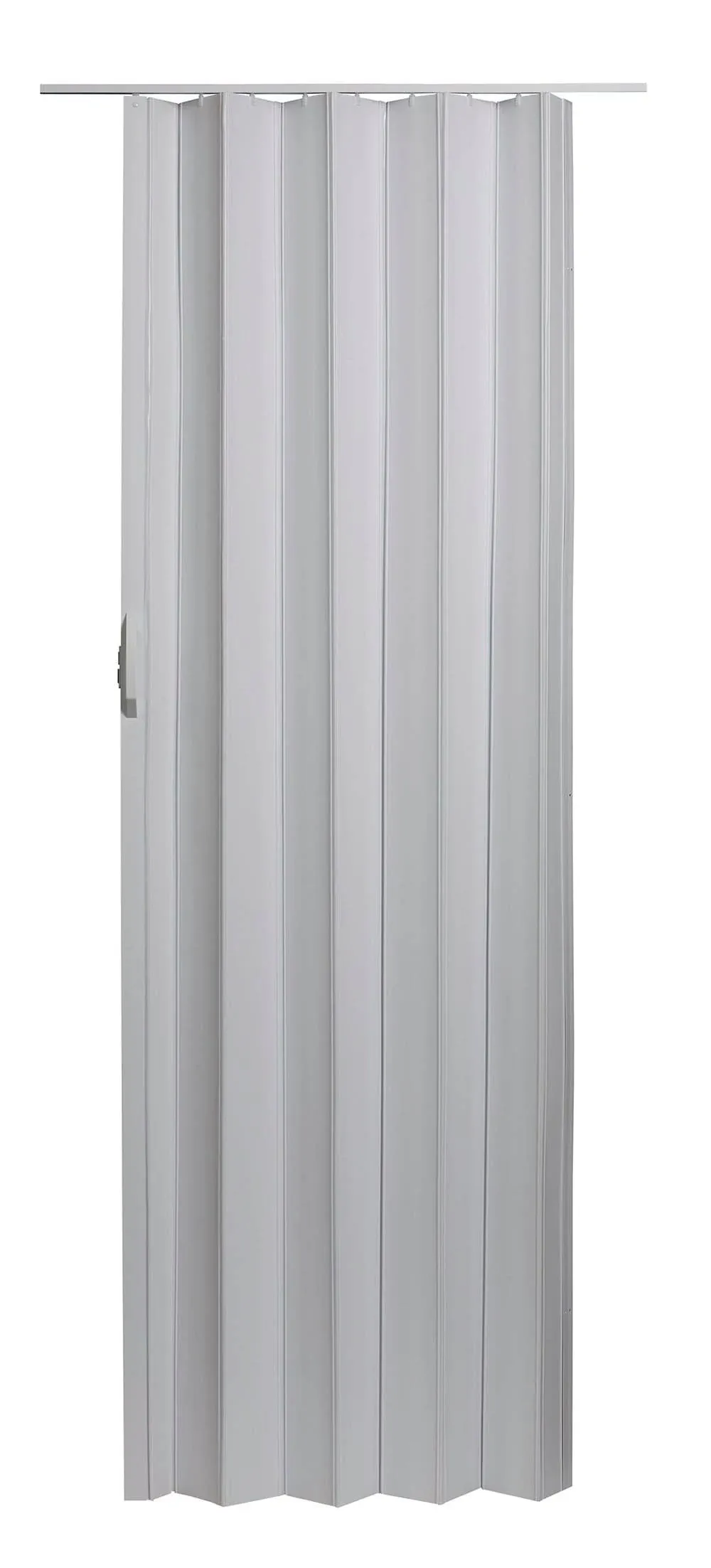 via 36 in. x 80 in. white vinyl accordion door with hardware