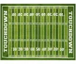 Football Field Edible Icing Image Cake Topper for 1/4 Sheet Cake