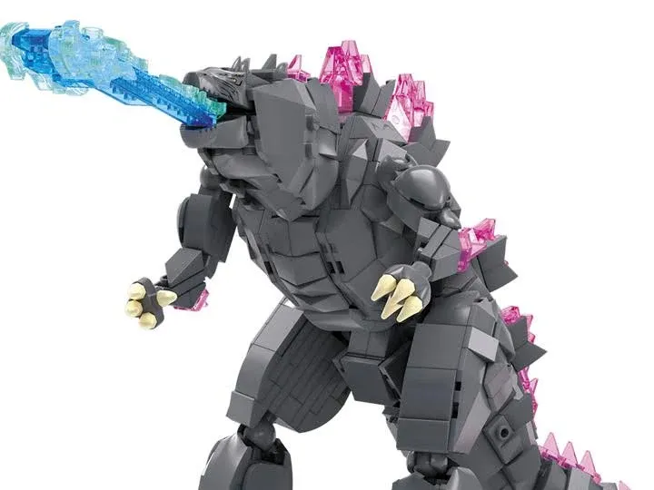 MEGA Godzilla x Kong The New Empire Building Set Action Figure Godzilla with 543 Pieces and Accessories, 8 Inches Tall, for Adult Collectors