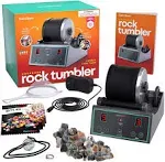 Advanced Professional Rock Tumbler Kit - with Digital 9-Day Polishing Timer & 3 Speed Settings - Turn Rough Rocks into Beautiful Gems : Great Science & STEM Gift for Kids All Ages : Geology Toy