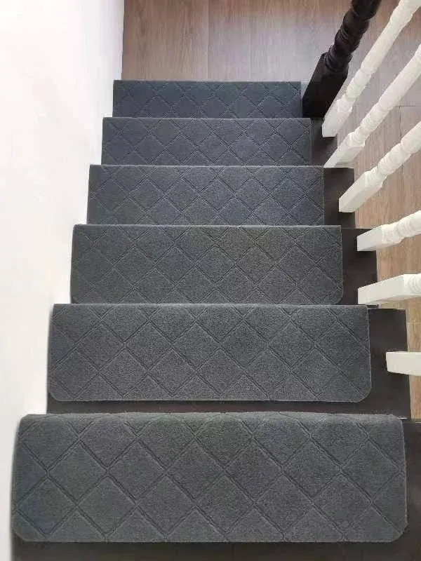 Maymat 9 x36 Bullnose Stair Treads Carpet Non-Slip for Wooden Steps Indoor ...