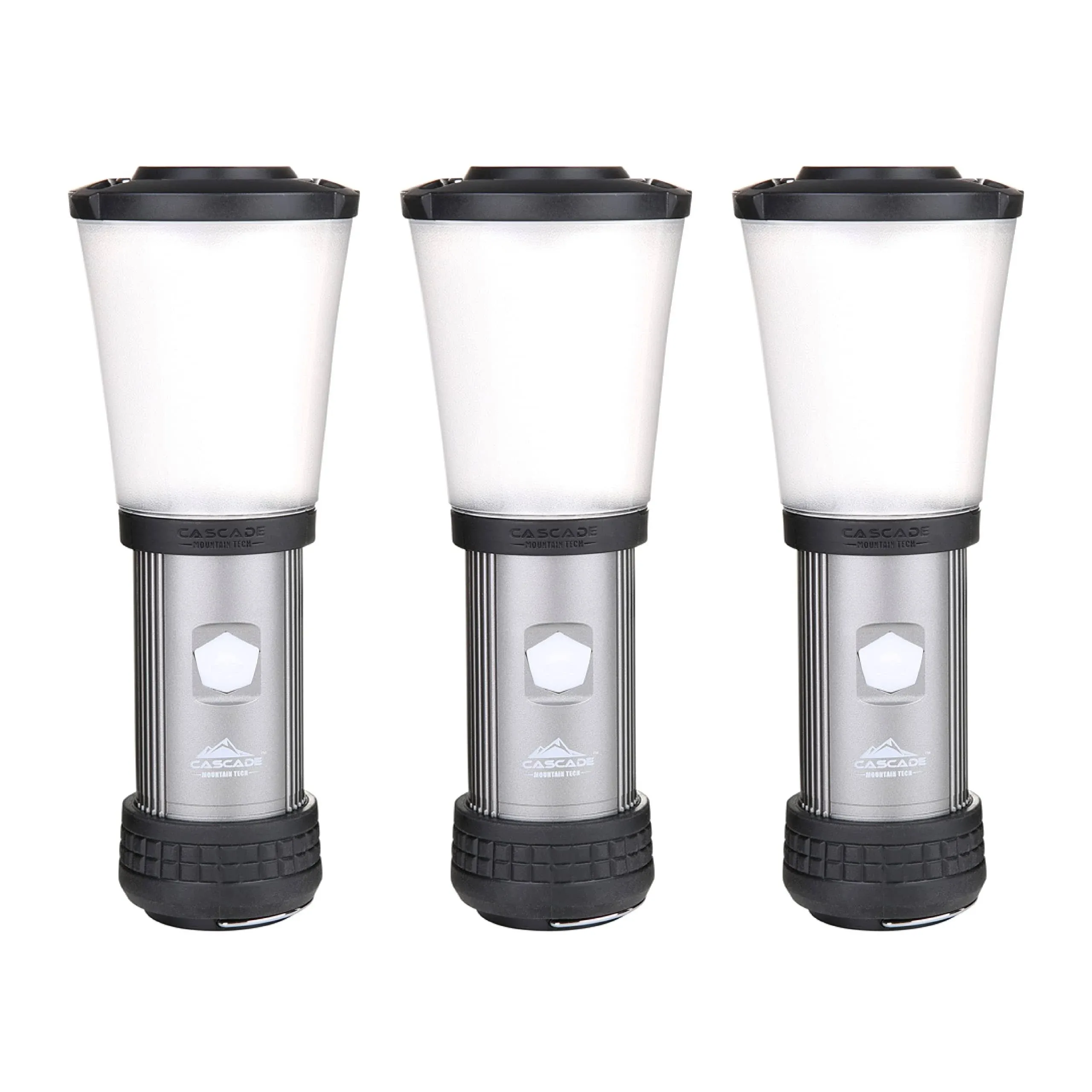 Cascade Mountain Tech 500-Lumen IPX4 Water-Resistant LED Flashlight Lantern with Strobe