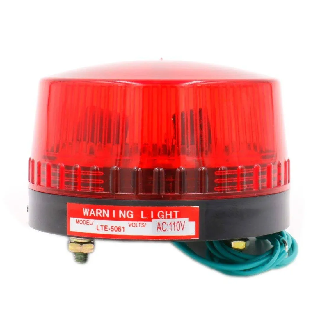 Baomain Industrial Signal Warning lamp Round Red Warning Light Blinking LTE-5061 AC 110V 3W