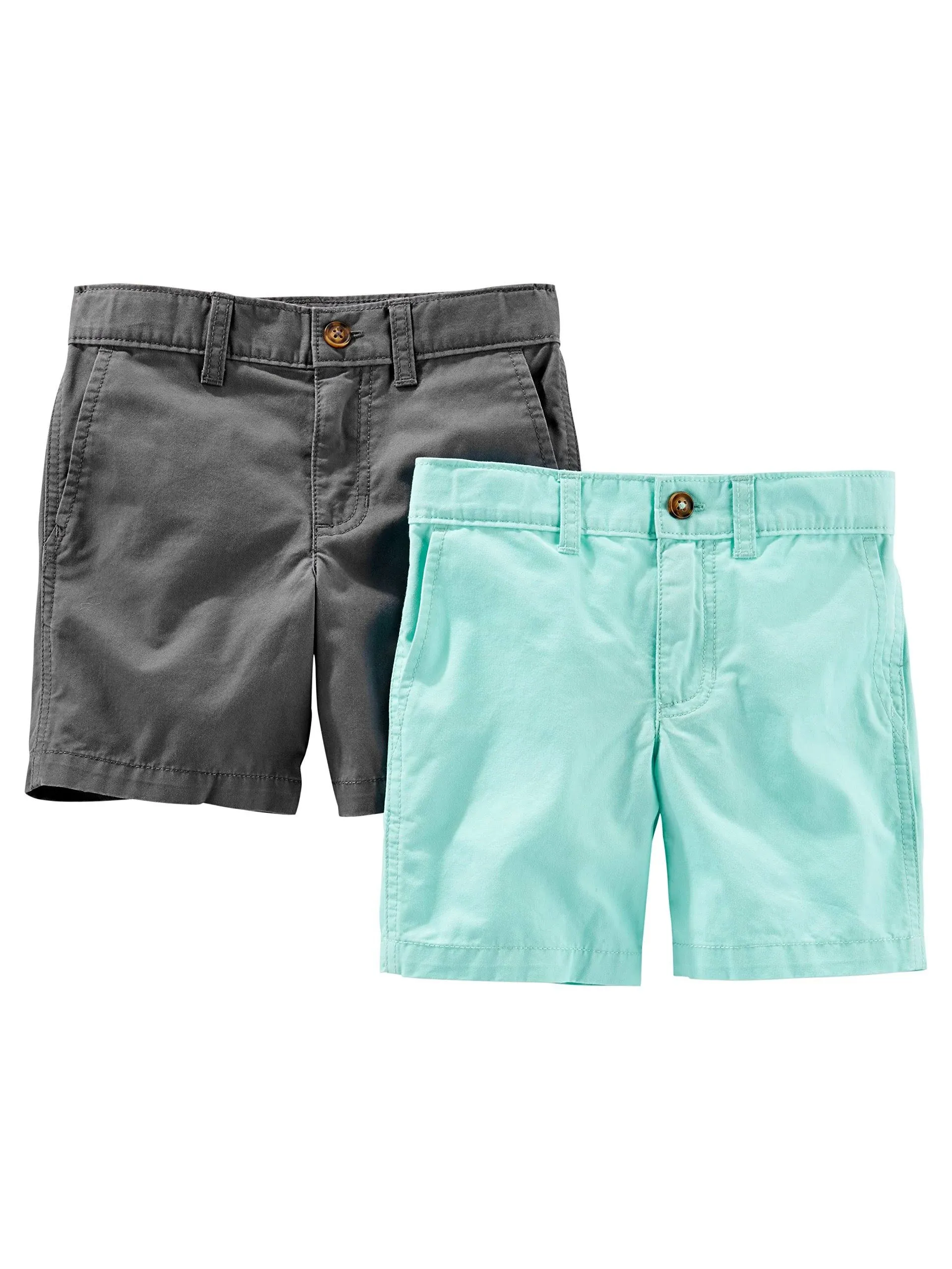 Toddler Boys&#x27; Flat Front Shorts, Pack of 2