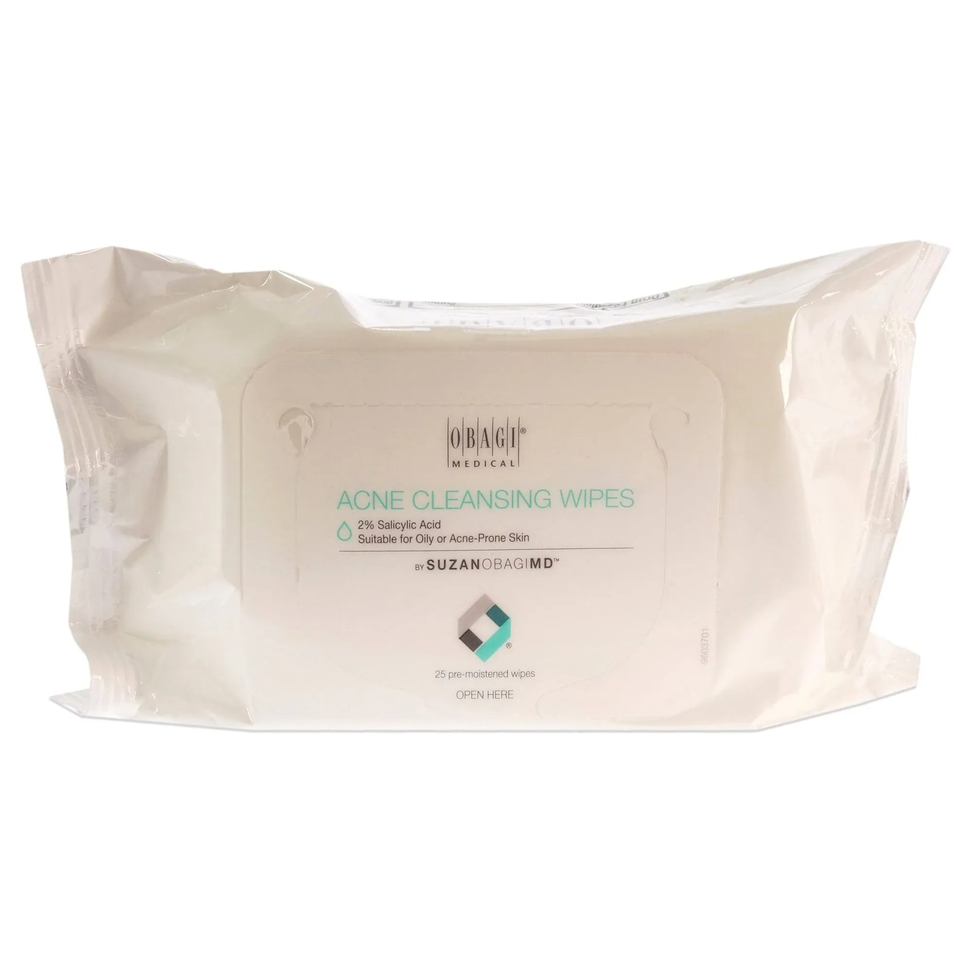 SUZANOBAGIMD On the Go Cleansing Wipes for Oily or Acne Prone Skin, 25 count