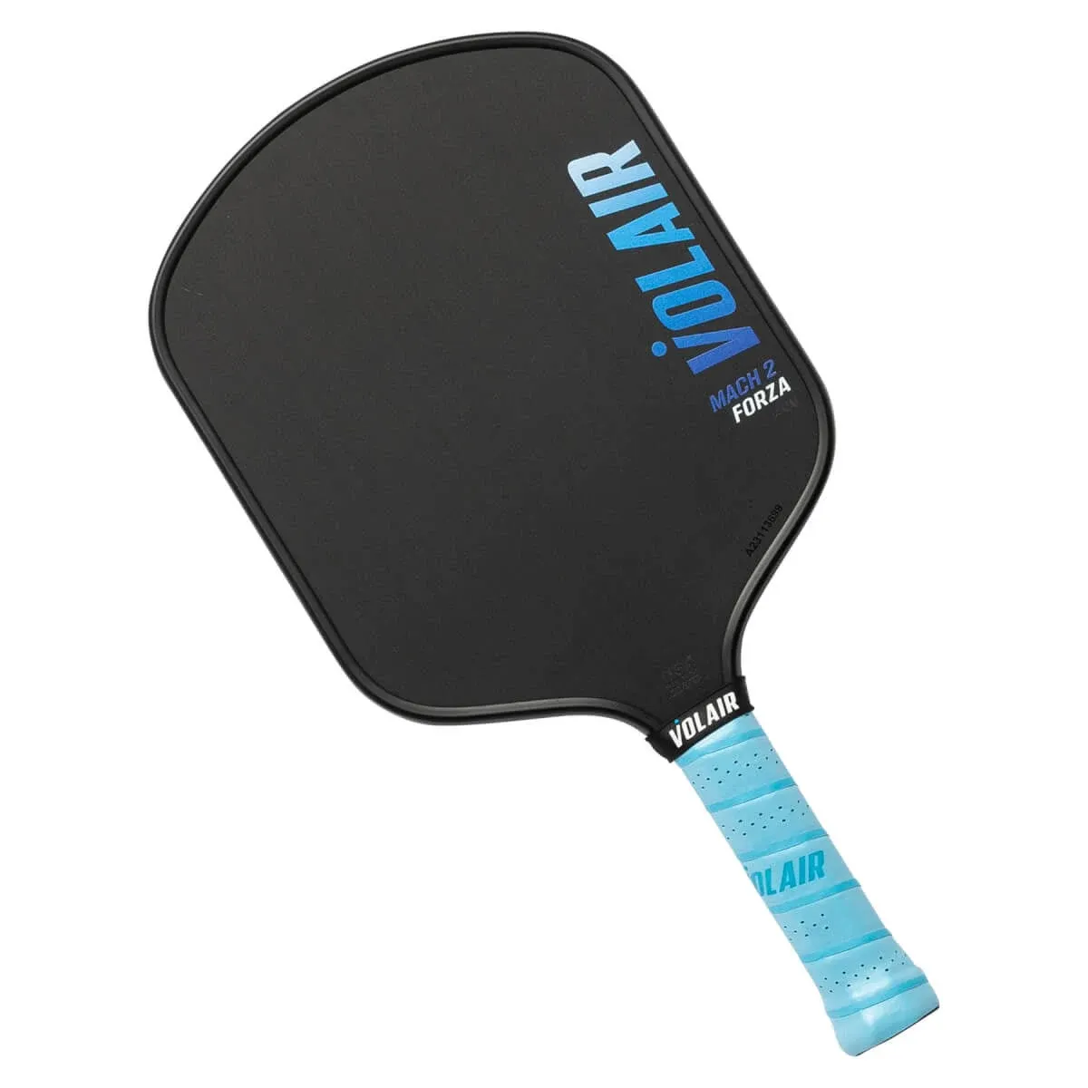 Mach 2 Forza Paddle - Toray T700 Carbon Fiber Surface - Thermoformed - Foam Injected - Spin, Power, & Control - w/Headcover, Eraser, Extra Black Grip, Extra Paddle Neck Band, & Sticker