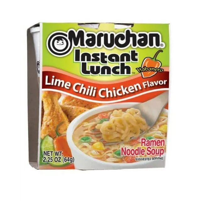 Maruchan Instant Lunch Hot & Spicy Beef, 2.25 Oz, Pack of 12