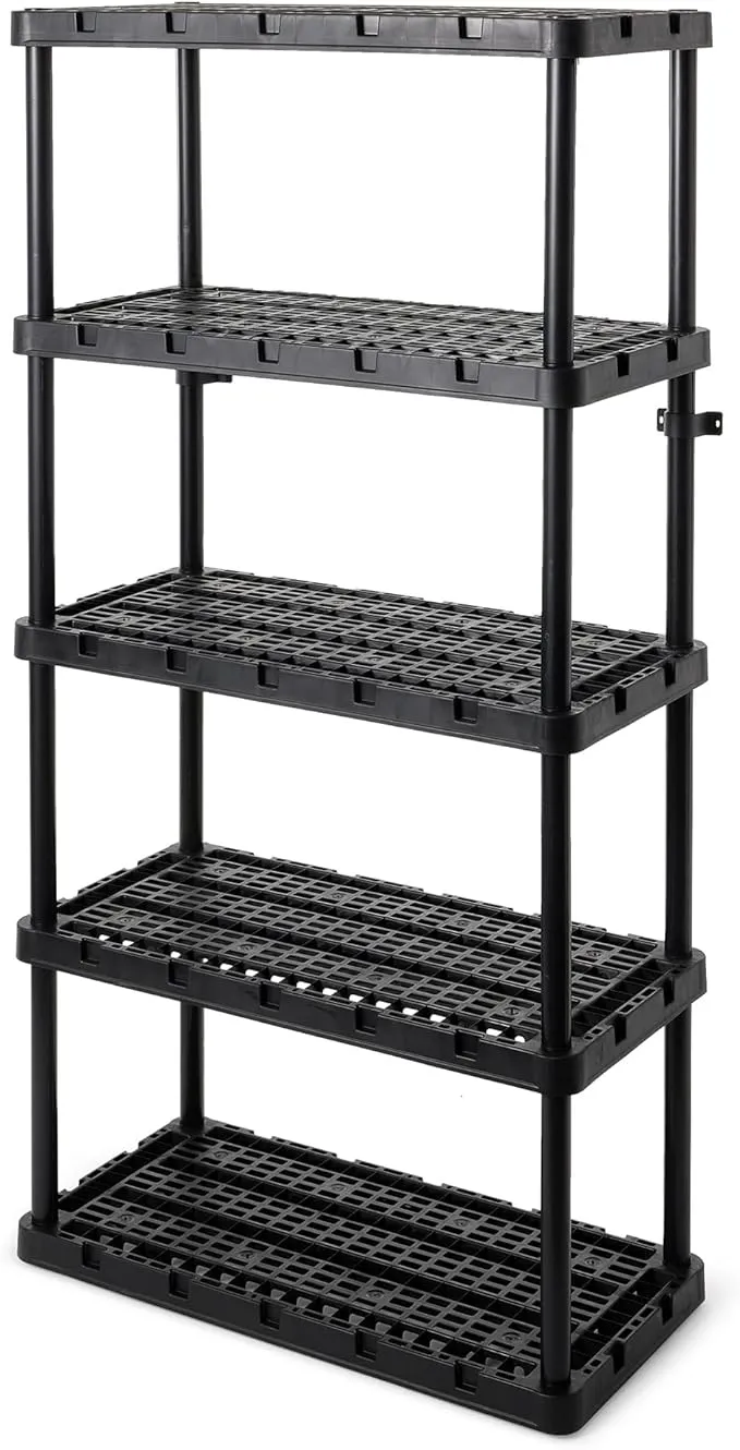 Gracious Living Knect-A-Shelf 5 Tier Ventilated Heavy Duty Storage Unit