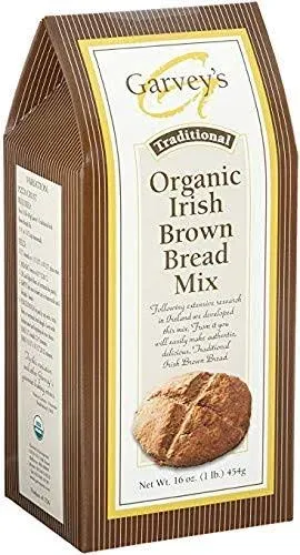 Garvey's Organic Traditional Irish Brown Bread Mix, 16 Ounce, 2 Count