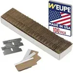 Weupe Razor Blades Utility Single Edge 100 Pack