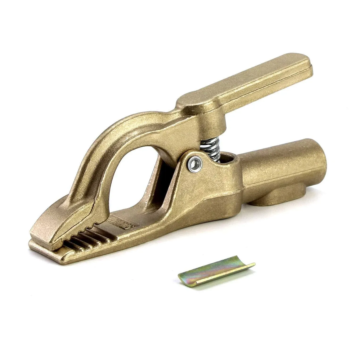 QWORK Welding Bronze Ground Clamp, 1.6 Pounds and 500A, 1 piece