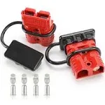 Red Battery Quick Connect Disconnect Wire Harness Plug Winch Kit 175A 1/0 Gauge  | eBay