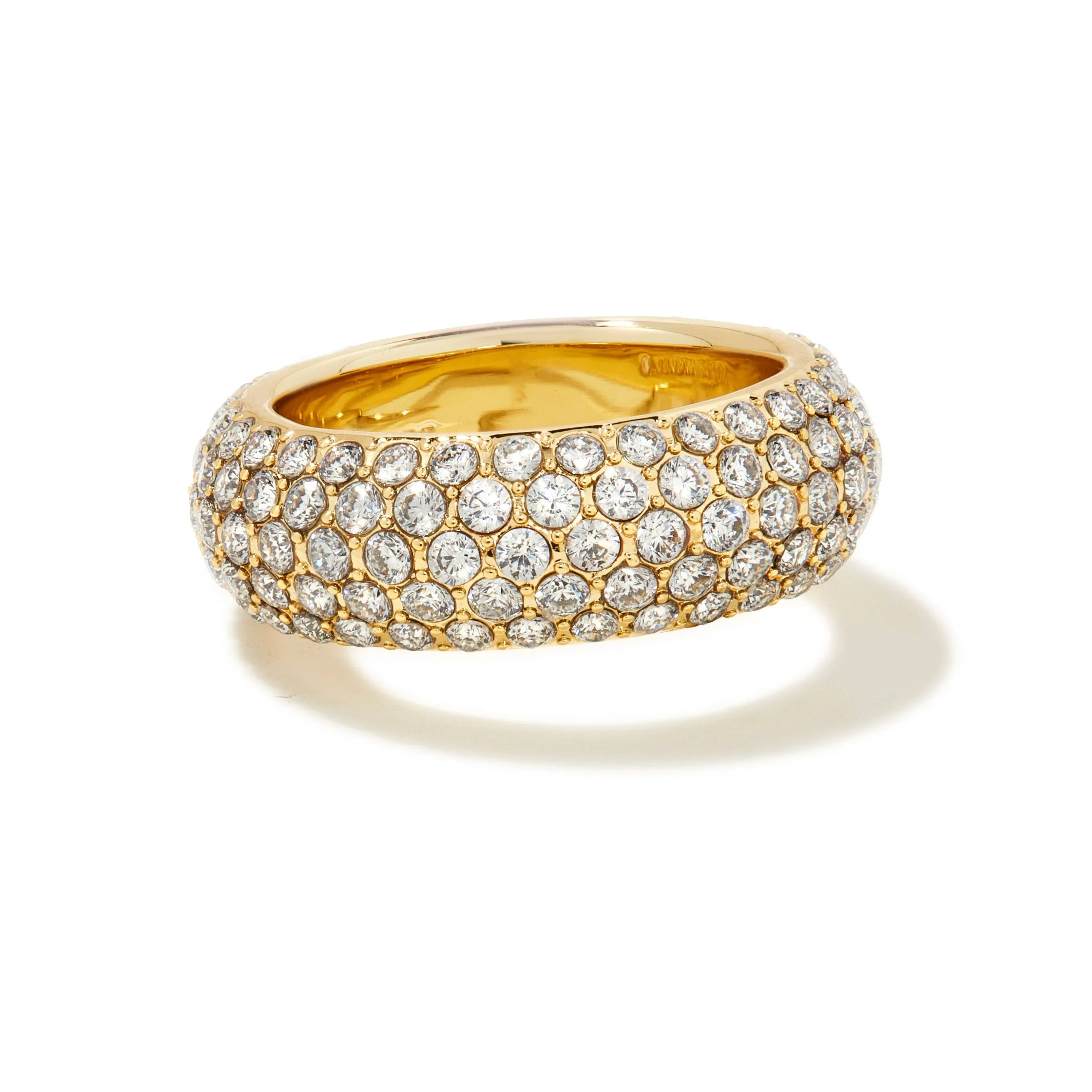 Kendra Scott Mikki Pave Band Ring Gold White CZ : 8