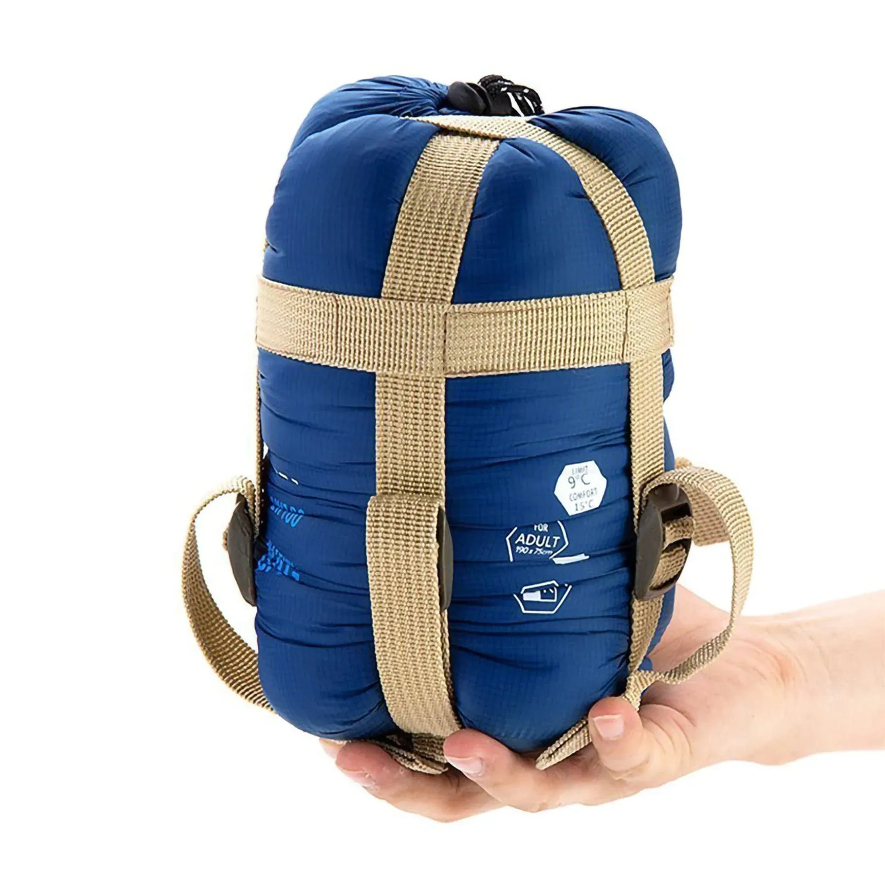 ECOOPRO Saco de dormir para clima cálido, portátil, impermeable, compacto, ligero, cómodo con saco de compresión, ideal para acampar al aire libre, mochileros y senderismo-83 pulgadas de largo x 30 pulgadas de ancho para adultos