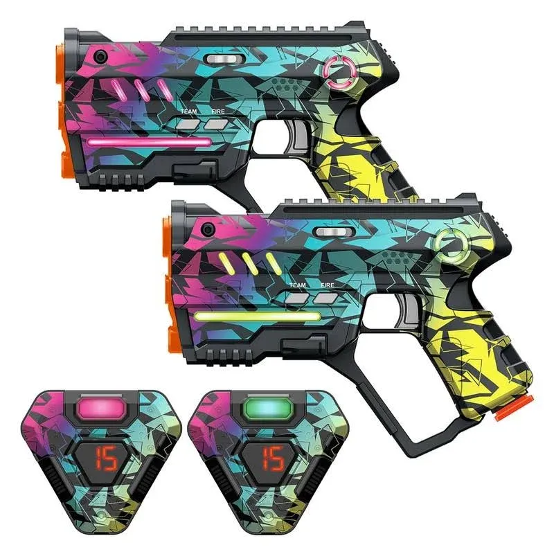 Laser Tag Set of 2, Lazer Tag Game for Kids All Ages Indoor &amp; Outdoor Play, Gift