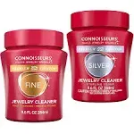 CONNOISSEURS Premium Edition Jewelry Cleaner, Value Size 9.6oz - Pick from Fine, Silver or Delicate Jewelry Cleaner