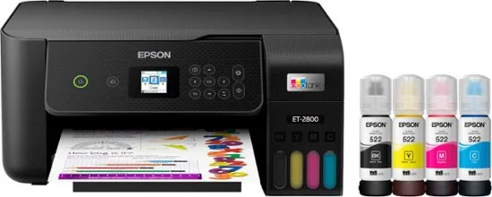 Epson EcoTank ET-2800 All-in-One Wireless Color Inkjet Printer - Black