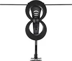 Antennas Direct ClearStream 2MAX Indoor Outdoor TV Antenna, UHF VHF, Multi-Directional, 60+ Mile Range, 4K 8K UHD NEXTGEN TV – w/ 20-inch Mast (Black)