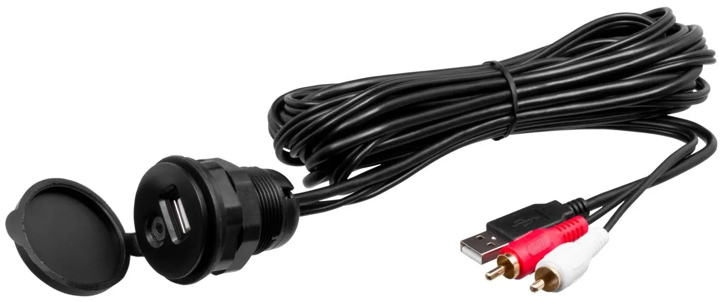 Boss Audio - MUSB35 Universal USB/3.5mm Aux Mount & Cable