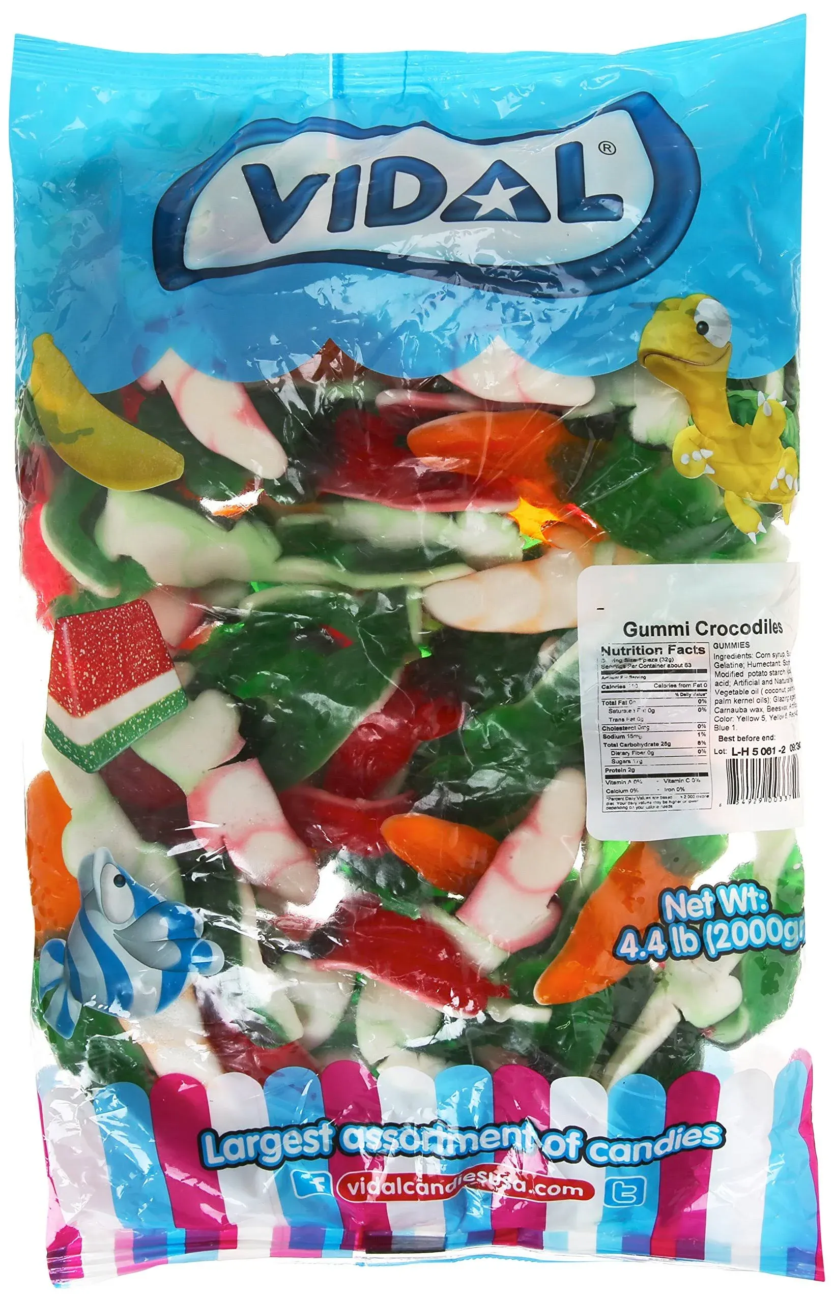 Vidal Gummi Crocodiles 4.4lb