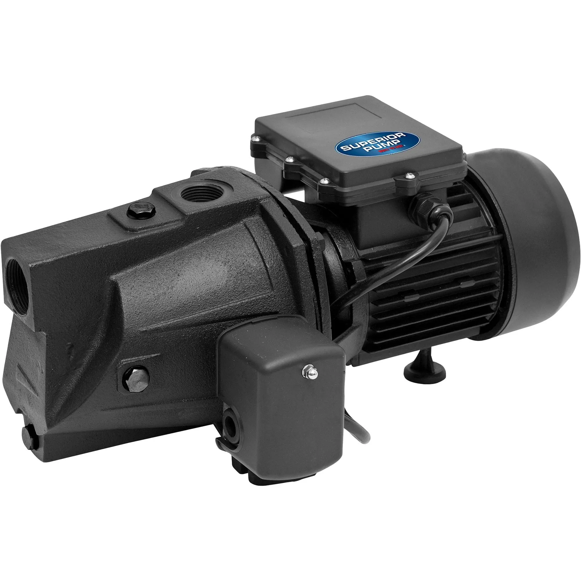 Superior Pump 94705 Jet Pump, 7.8/3.9 A, 115/230 V, 0.75 hp, 1-1/4 in Suction, 1 in Discharge Connection, 25 ft Max Head